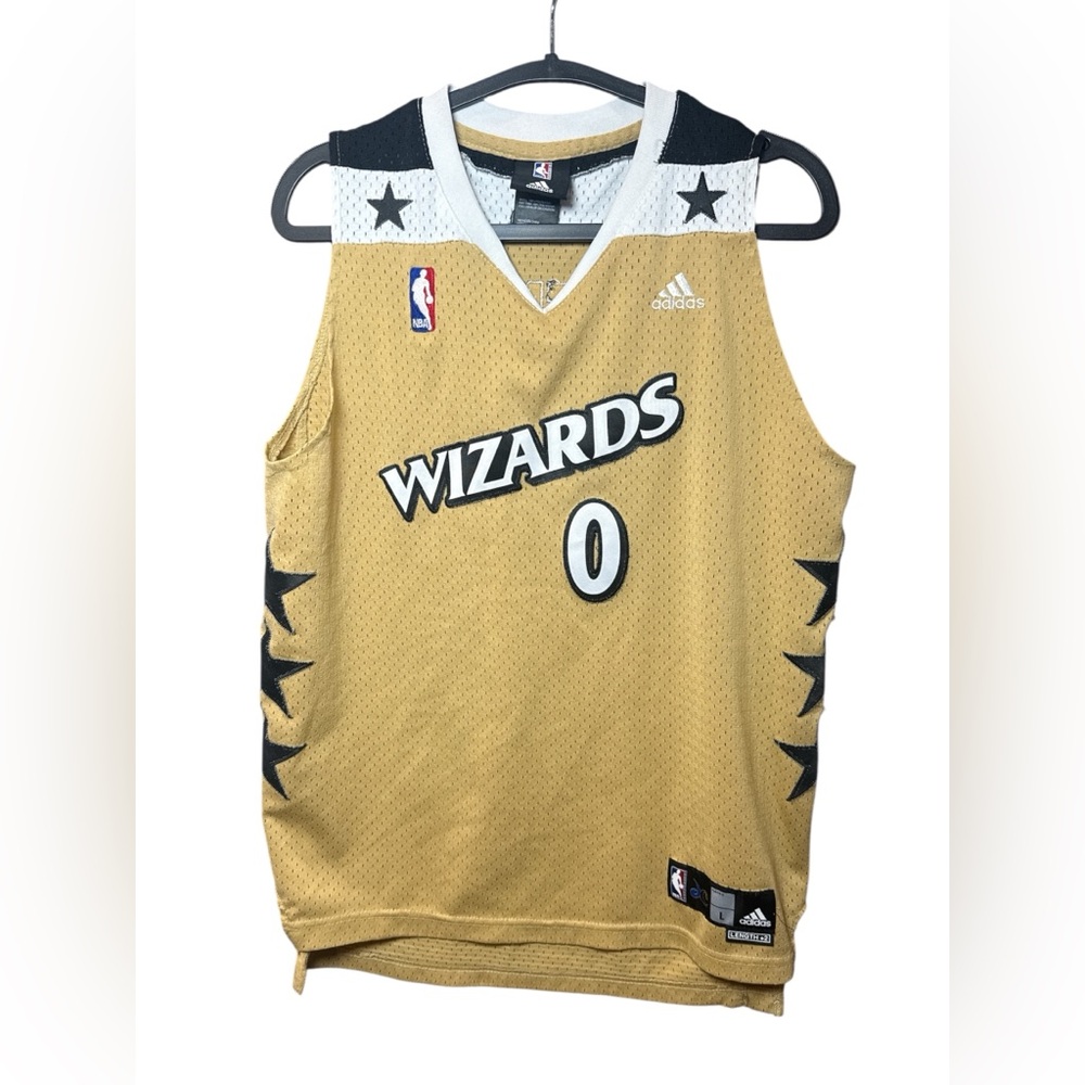 Adidas‎ NBA Washington Wizards Gilbert Arenas #0 Youth L Gold Jersey